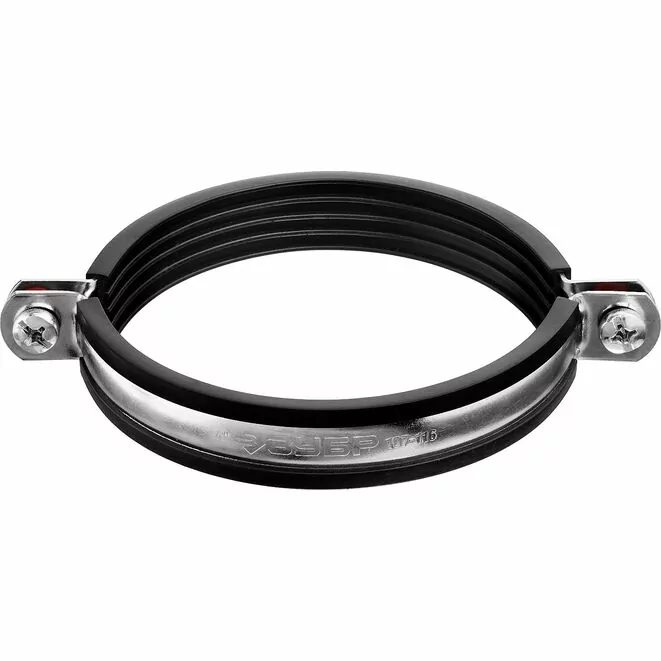 ЗУБР 4", цинк, 5 шт, трубный хомут с гайкой (37850-107-116) Арт:37850-107-116