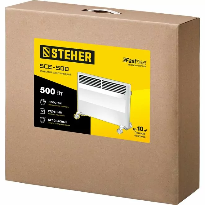 STEHER Е серия 0.5 кВт, электрический конвектор (SCE-500) Арт:SCE-500